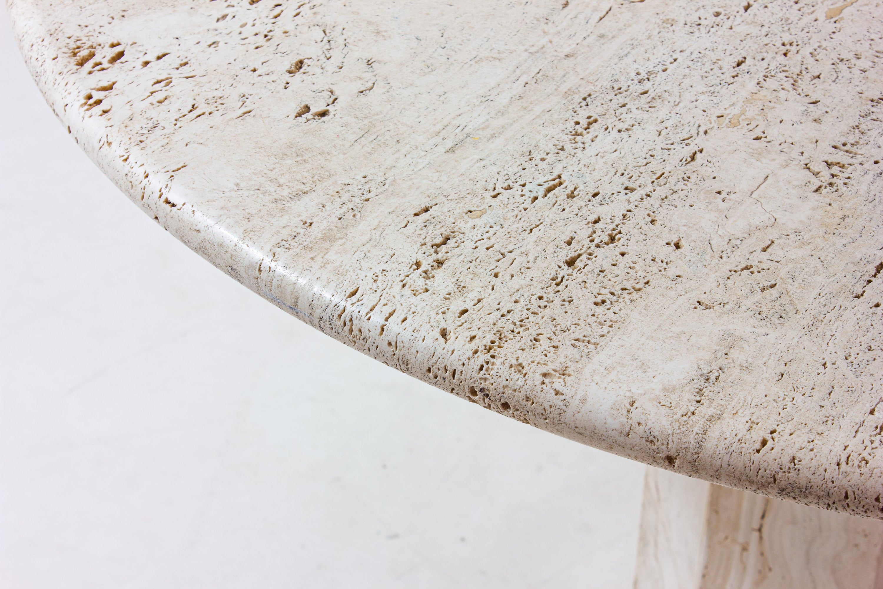 Vintage_Italian_Round_Travertine_Dining_Table,_1970s_Roman_Travertine_Mid_Century_Modern