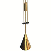 Diabolo_Counterweight_Pendant_Lamp_in_Patinated_Brass_by_Sische,_1970s,_Germany