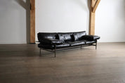 Diesis_three_seater_sofa_in_black_leather_by_Antonio_Citterio_for_B&B_Italia,_1970s