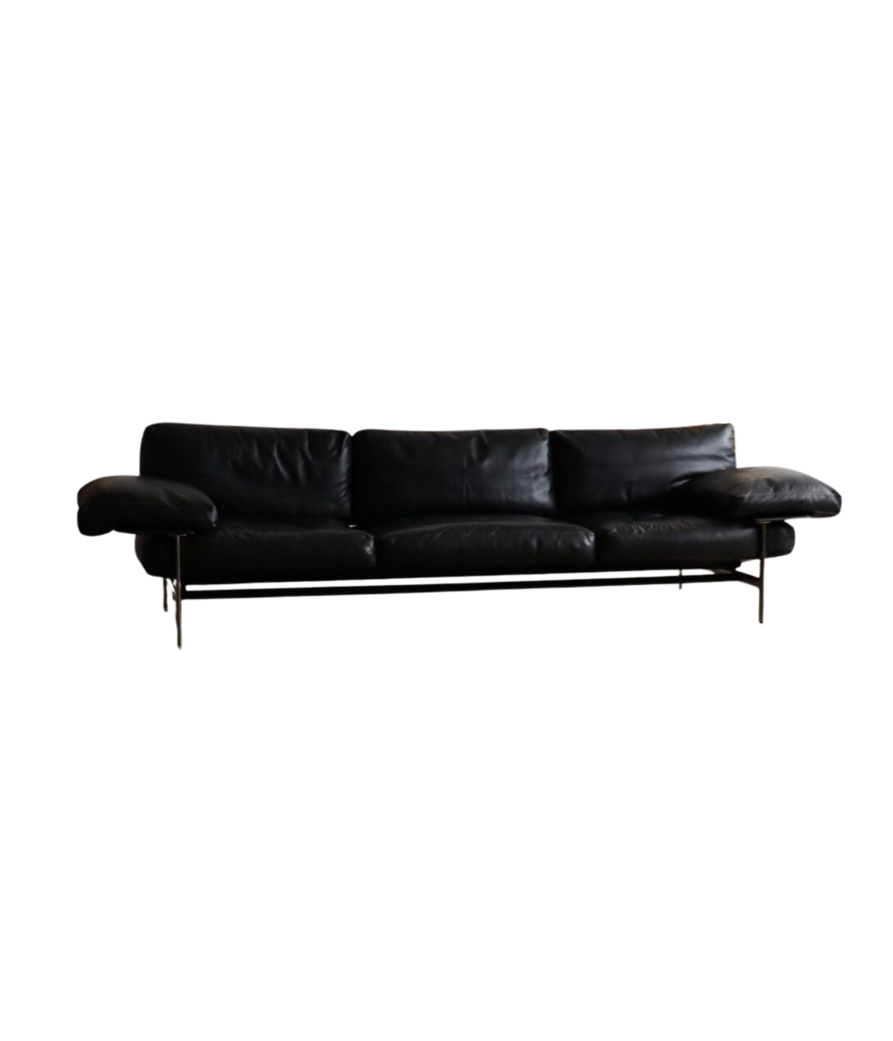Diesis_Three-Seater_Sofa_in_Black_Leather_by_Antonio_Citterio_for_B&B_Italia,_1979
