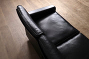 Dieter_Rams_Model_620_Two-Seater_Sofa_in_Black_Leather_for_Vitsœ,_1980s