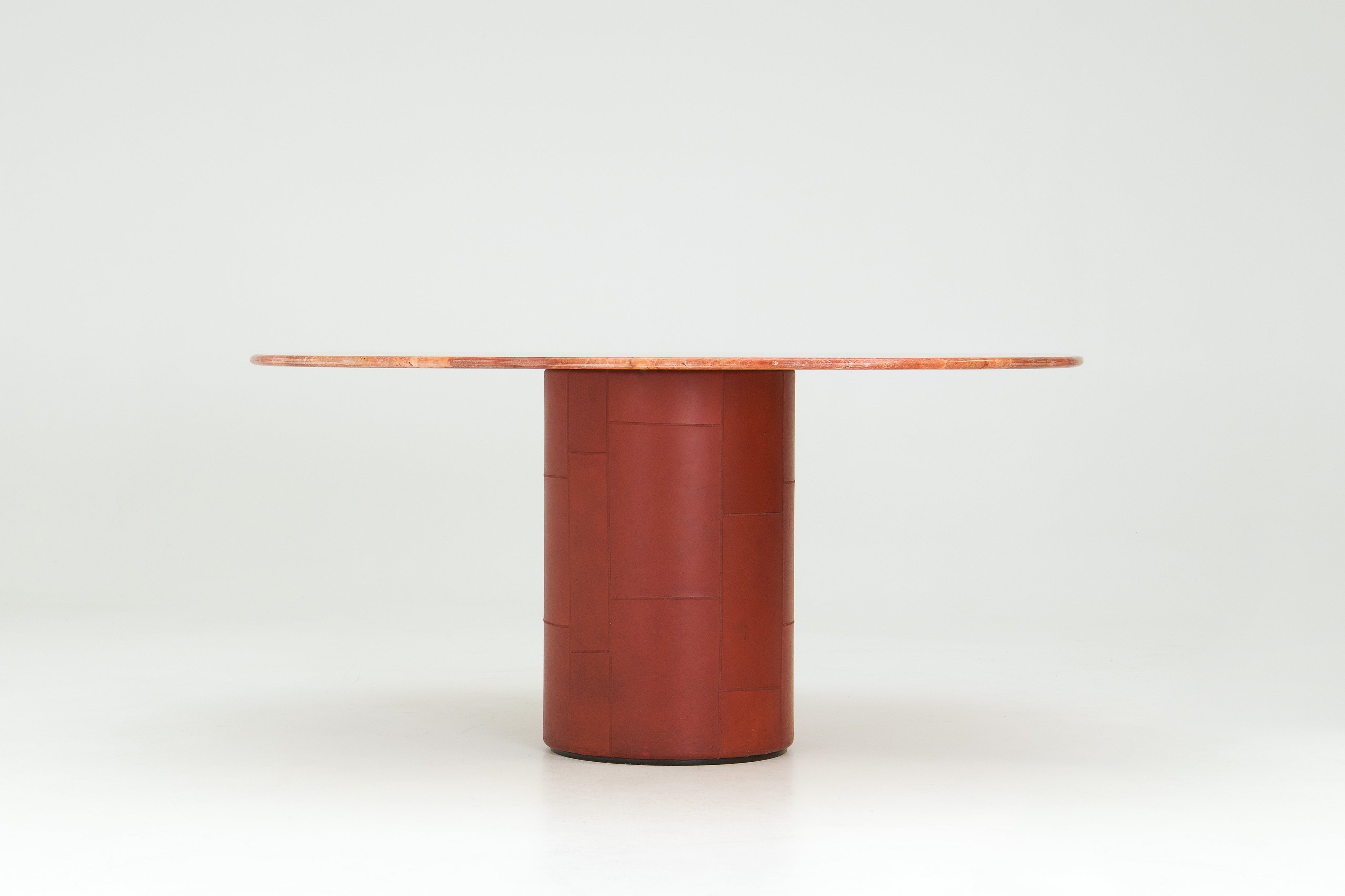 Travertine_and_Leather_Dining_Table_by_Afra_and_Tobia_Scarpa_for_B&B_Italia,_Italy_1970s