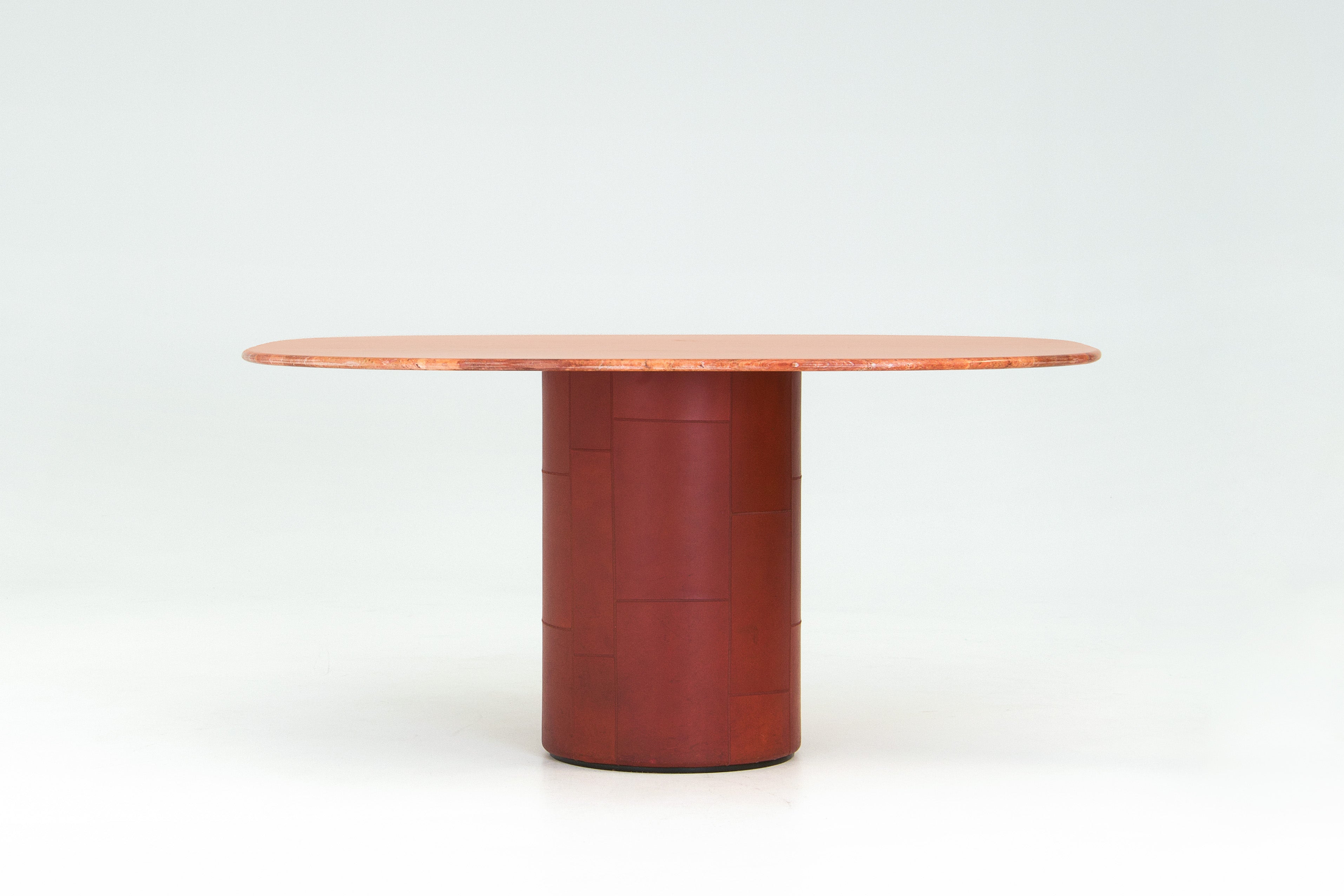 Travertine_and_Leather_Dining_Table_by_Afra_and_Tobia_Scarpa_for_B&B_Italia,_Italy_1970s