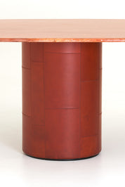 Travertine_and_Leather_Dining_Table_by_Afra_and_Tobia_Scarpa_for_B&B_Italia,_Italy_1970s