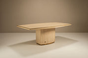 Travertine_and_Brass_Dining_Table_by_Willy_Rizzo_for_Jean_Charles,_1970s,_France