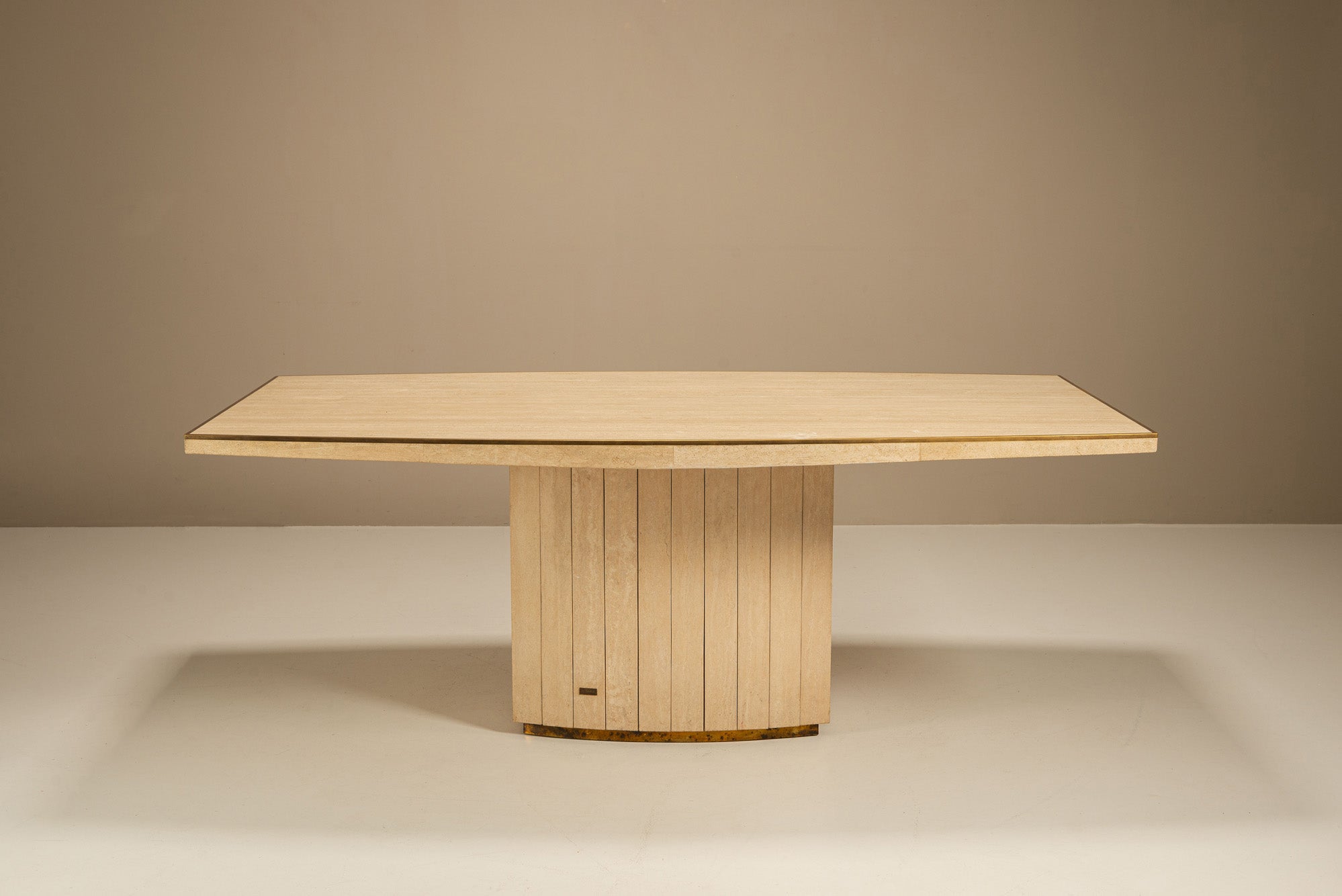 Travertine_and_Brass_Dining_Table_by_Willy_Rizzo_for_Jean_Charles,_1970s,_France