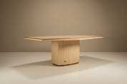 Travertine_and_Brass_Dining_Table_by_Willy_Rizzo_for_Jean_Charles,_1970s,_France
