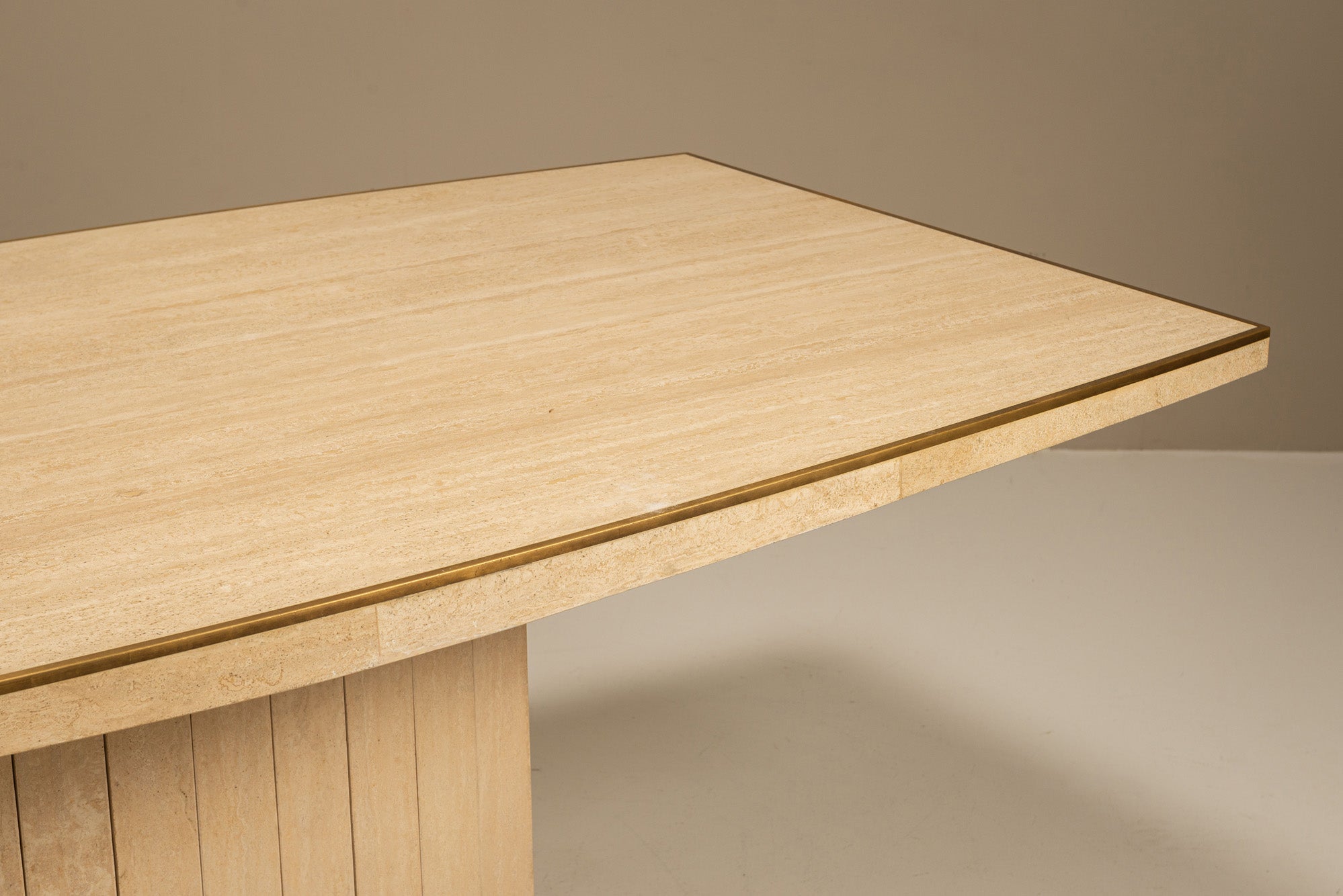 Travertine_and_Brass_Dining_Table_by_Willy_Rizzo_for_Jean_Charles,_1970s,_France