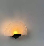 Diva_Wall_Sconce_by_Ezio_Didone_for_Arteluce_in_Frosted_Glass_and_Black_Metal,_Italy_1970s