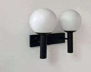 Double_Wall_Lamp_by_Raak,_Opaline_Glass_&_Black_Metal,_Mid_Century_Modern,_Netherlands_1960s