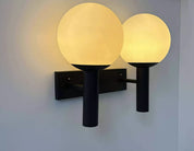 Double_Wall_Lamp_by_Raak,_Opaline_Glass_&_Black_Metal,_Mid_Century_Modern,_Netherlands_1960s