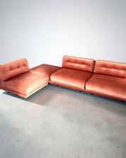 Set_of_4_Modular_Sectional_Sofa_by_Salpol_in_Terracotta_Dralon_Velvet,_Italy,_1970s