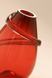 Red_Hand-Blown_Glass_Vase_by_Sem_Schanzer_for_L’Anverre,_Belgium,_1990s