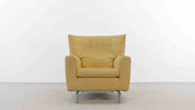 Drop_Armchair_by_Gerard_Van_den_Berg_for_Molteni_and_C_in_Yellow_Leather,_1990s