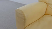 Drop_Armchair_by_Gerard_Van_den_Berg_for_Molteni_and_C_in_Yellow_Leather,_1990s