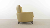 Drop_Armchair_by_Gerard_Van_den_Berg_for_Molteni_and_C_in_Yellow_Leather,_1990s