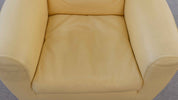 Drop_Armchair_by_Gerard_Van_den_Berg_for_Molteni_and_C_in_Yellow_Leather,_1990s