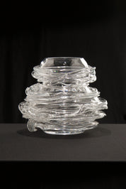 Drop_Honey_Crystal_Glass_Vase_by_Sem_Schanzer_for_L’Anverre,_Belgium,_1990s