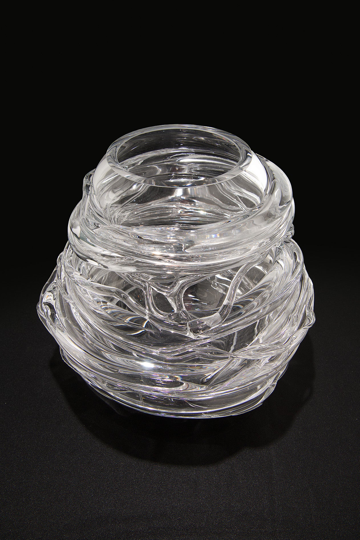 Drop_Honey_Crystal_Glass_Vase_by_Sem_Schanzer_for_L’Anverre,_Belgium,_1990s