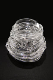 Drop_Honey_Crystal_Glass_Vase_by_Sem_Schanzer_for_L’Anverre,_Belgium,_1990s