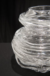 Drop_Honey_Crystal_Glass_Vase_by_Sem_Schanzer_for_L’Anverre,_Belgium,_1990s