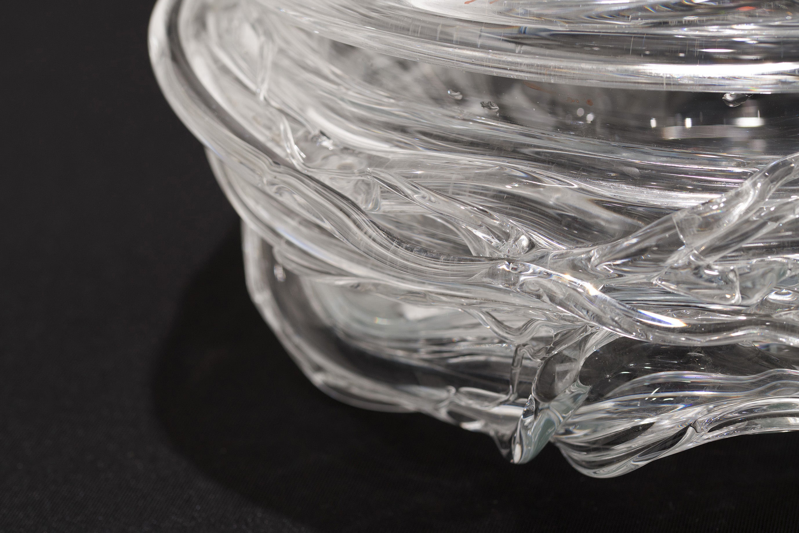 Drop_Honey_Crystal_Glass_Vase_by_Sem_Schanzer_for_L’Anverre,_Belgium,_1990s