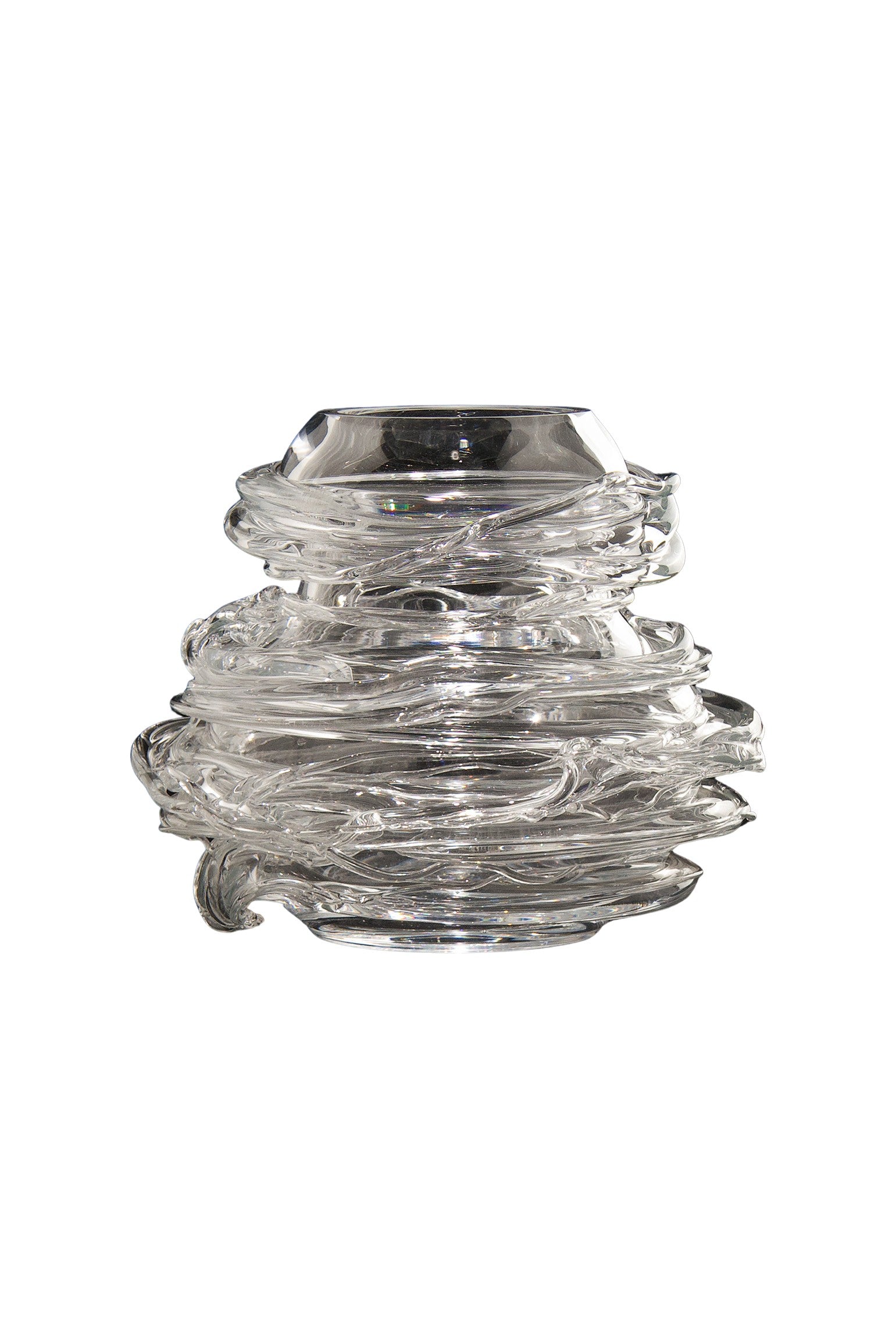 Drop_Honey_Crystal_Glass_Vase_by_Sem_Schanzer_for_L’Anverre,_Belgium,_1990s