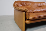 DS-16_Cognac_leather_sofa_by_De_Sede_Switzerland,_1970s