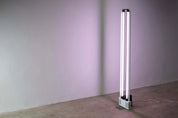 “DUO”_Floor_Lamp,_by_Zerbetto,_Black_Metal,_1980s,_Italy