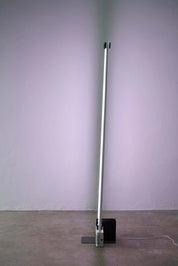 “DUO”_Floor_Lamp,_by_Zerbetto,_Black_Metal,_1980s,_Italy
