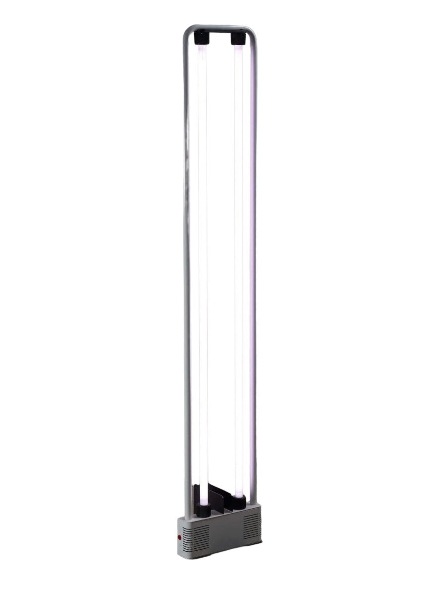 “DUO”_Floor_Lamp,_by_Zerbetto,_Black_Metal,_1980s,_Italy
