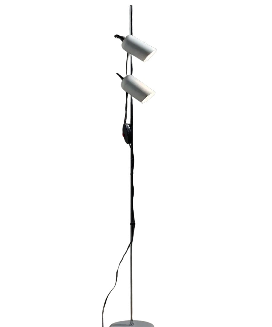 Duo_Spot_Floor_Lamp,_Chrome_&_White_Metal