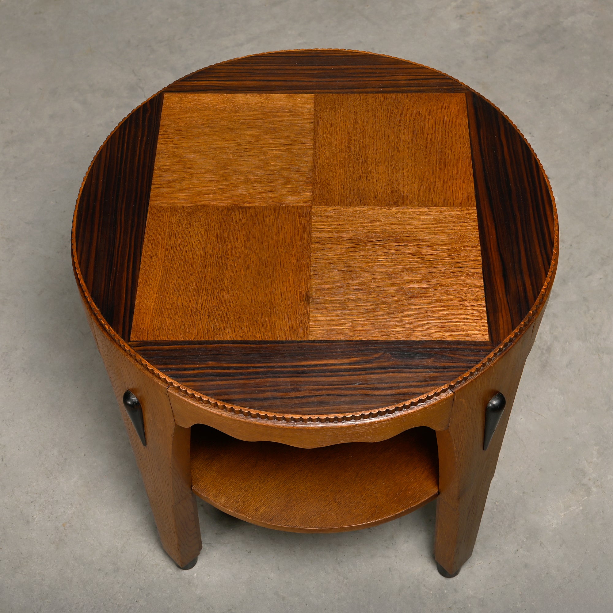 Amsterdam_School_Coffee_Table,_Oak_&_Coromandel_Veneer,_Art_Deco_Netherlands_1930s