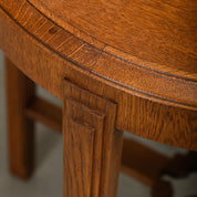 Art_Deco_Side_Table_in_Amsterdam_School_Style,_Solid_Oak,_Netherlands,_1930s