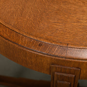 Art_Deco_Side_Table_in_Amsterdam_School_Style,_Solid_Oak,_Netherlands,_1930s