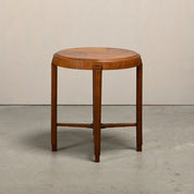 Art_Deco_Side_Table_in_Amsterdam_School_Style,_Solid_Oak,_Netherlands,_1930s