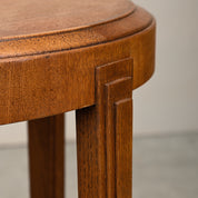 Art_Deco_Side_Table_in_Amsterdam_School_Style,_Solid_Oak,_Netherlands,_1930s