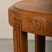 Art_Deco_Side_Table_in_Amsterdam_School_Style,_Solid_Oak,_Netherlands,_1930s