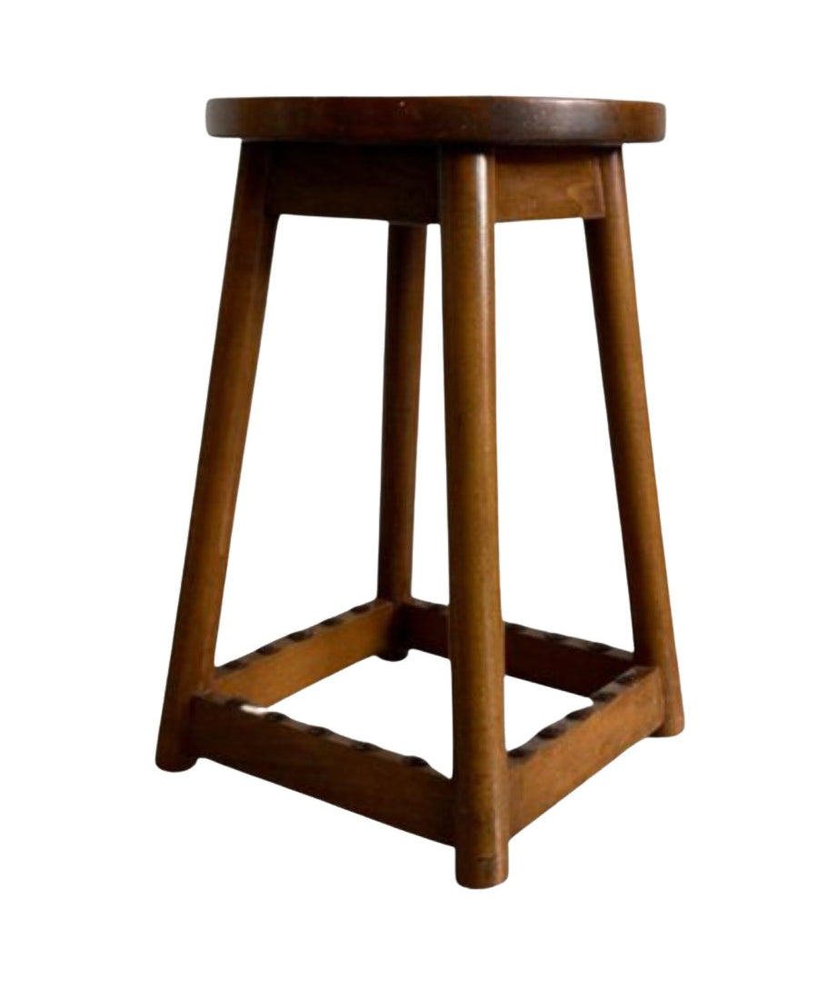 Dutch_Art_Deco_Amsterdam_School_Stool,_1930s