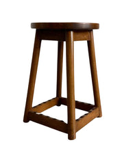 Dutch_Art_Deco_Amsterdam_School_Stool,_1930s