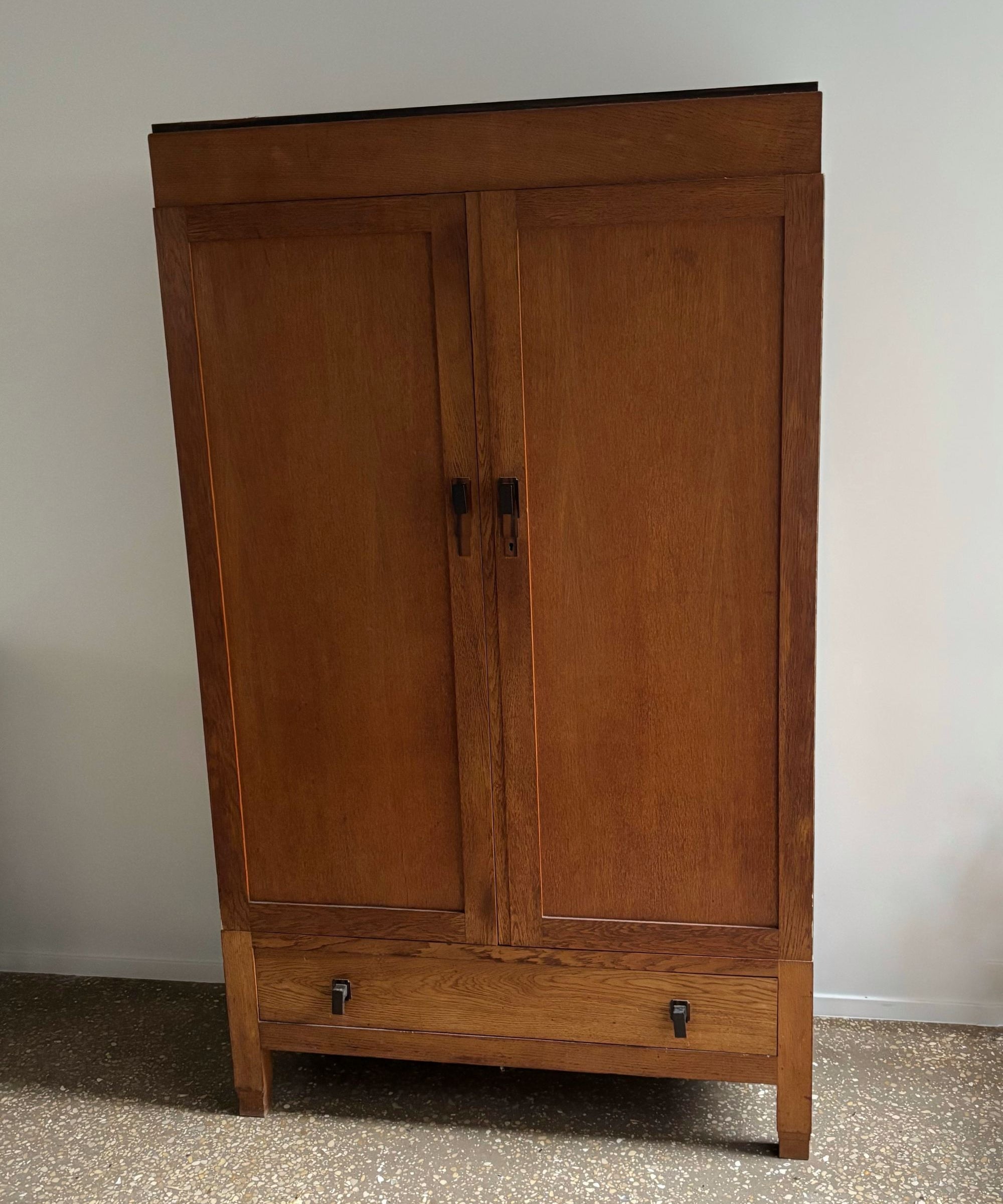 Art_Deco_Amsterdamse_School_Cabinet_Wood_1920s_Netherlands