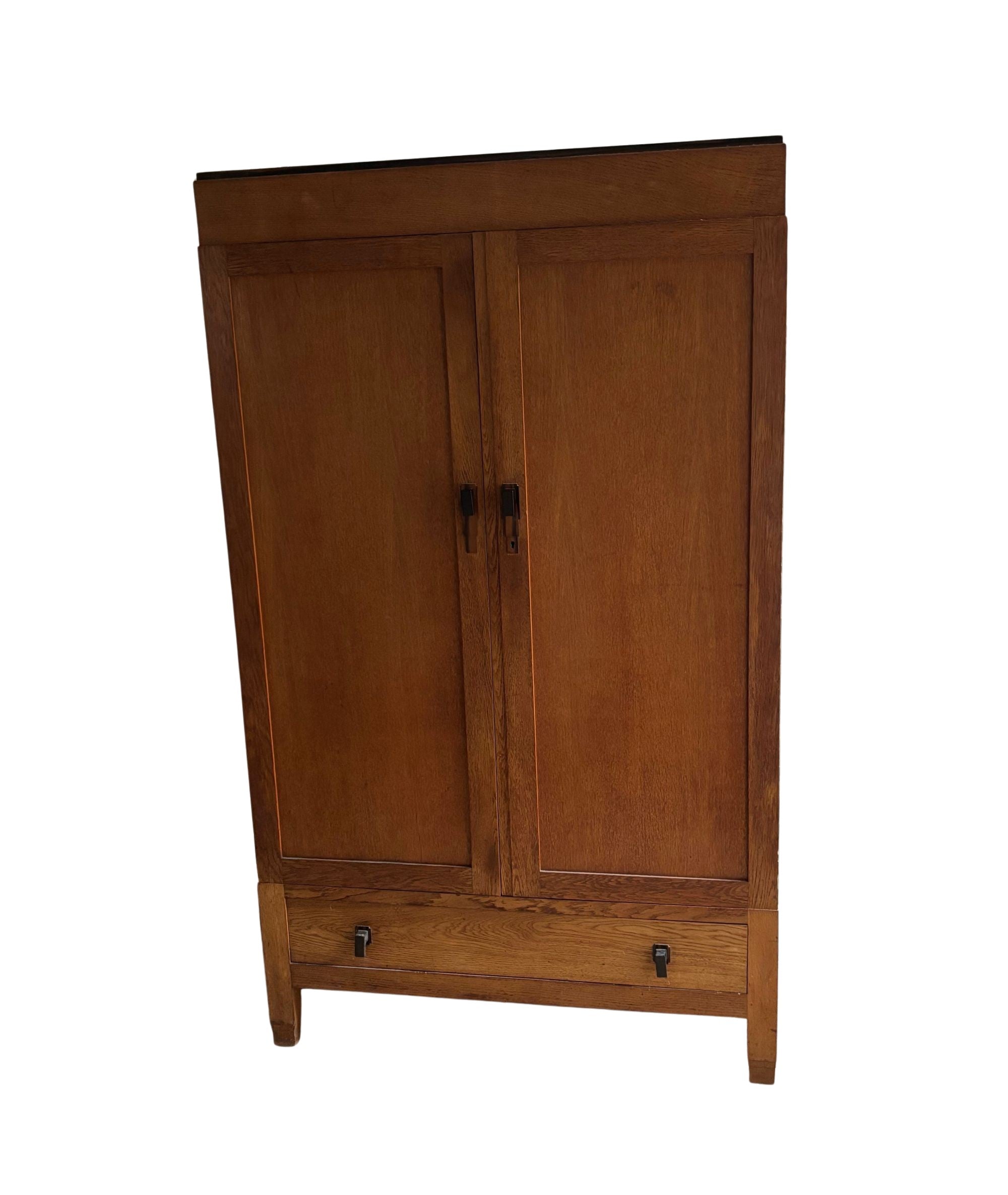 Art_Deco_Amsterdamse_School_Cabinet_Wood_1920s_Netherlands