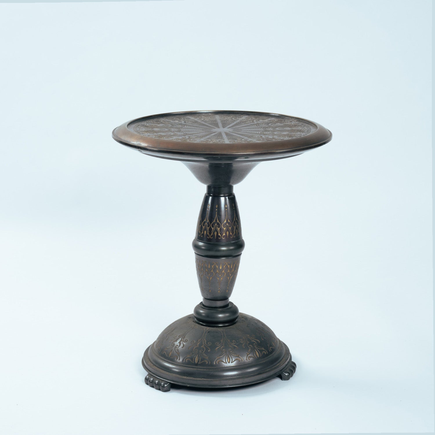 Dutch_Art_Nouveau_Metal_Occasional_Table,_Secessionist_Pedestal_Side_Table,_circa_1900–1925