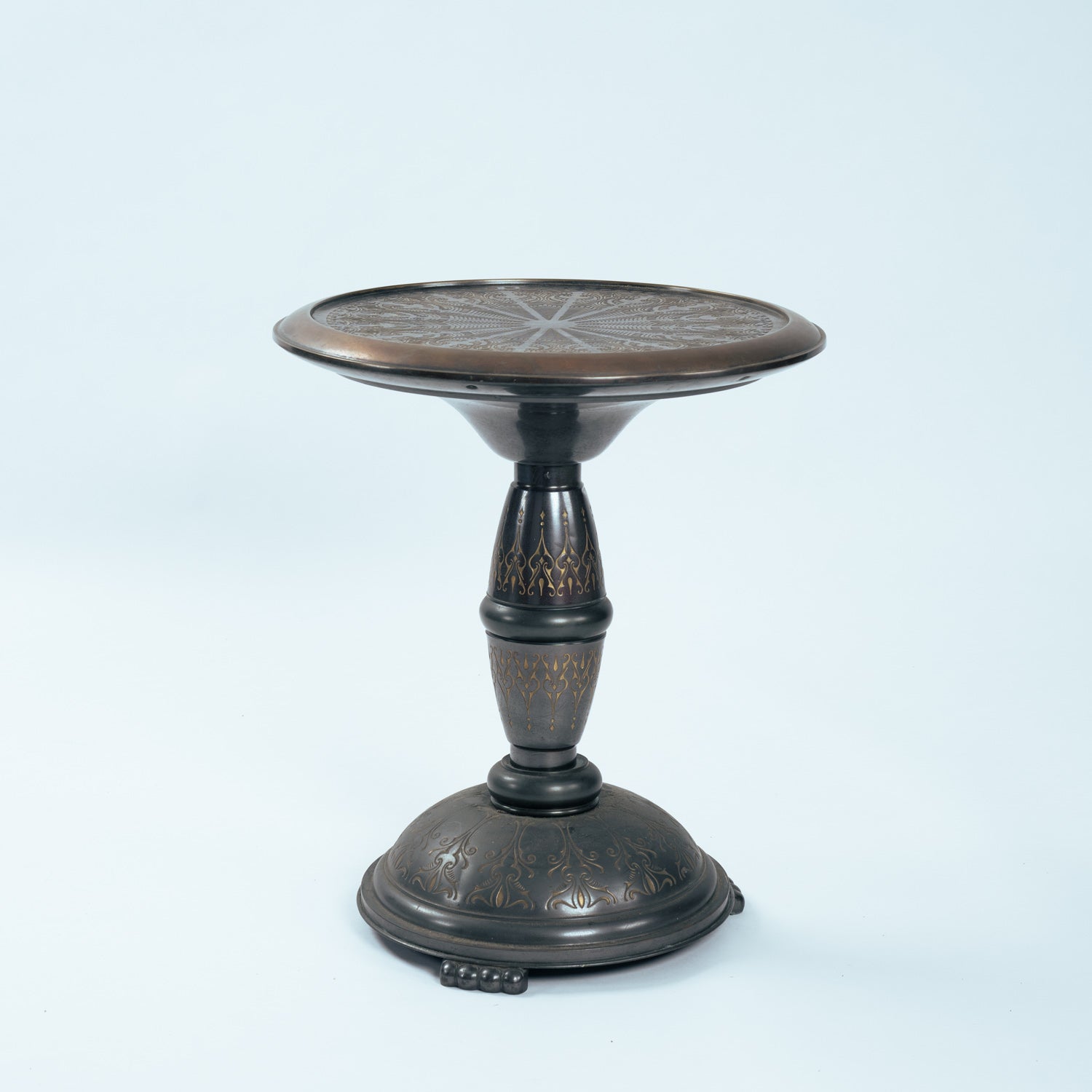 Dutch_Art_Nouveau_Metal_Occasional_Table,_Secessionist_Pedestal_Side_Table,_circa_1900–1925