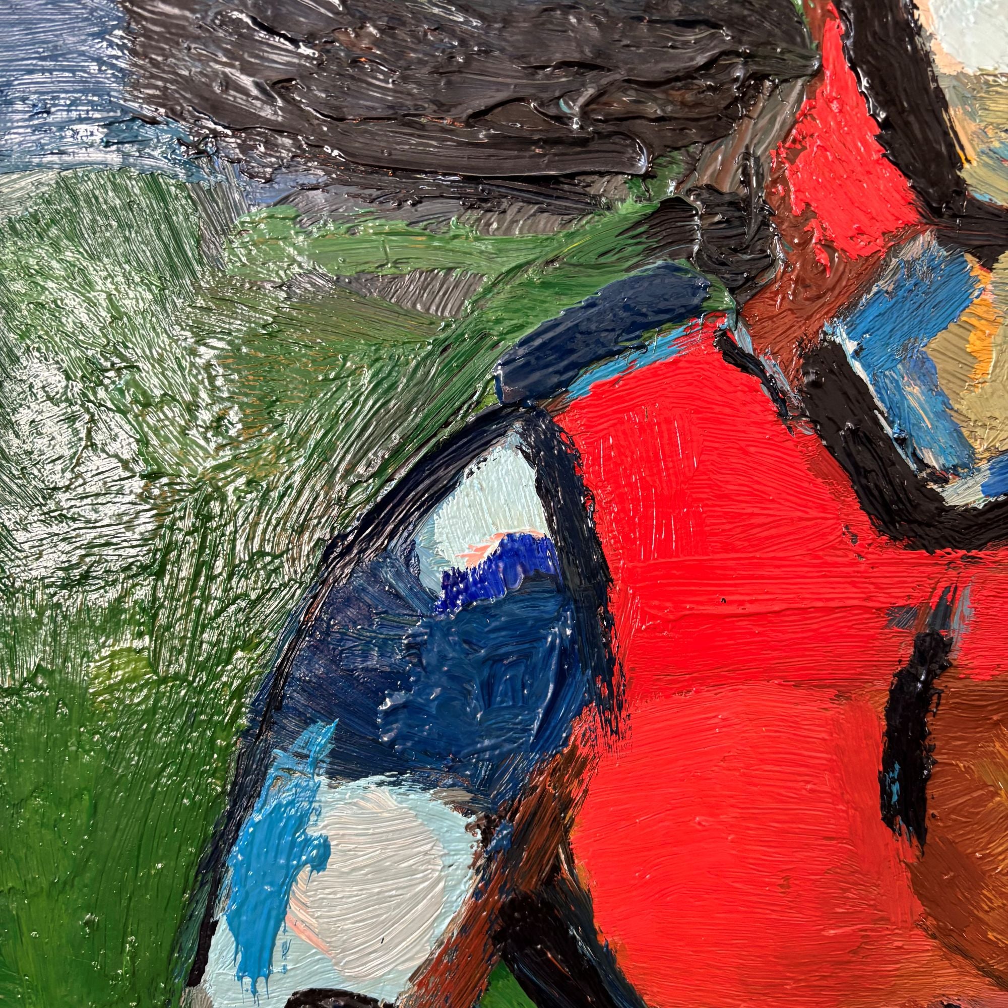 “Jannie”_Large_Expressionist_Oil_Painting_on_Linen_by_Arthur_Rudolf_Rudi_Seidel