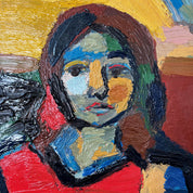 “Jannie”_Large_Expressionist_Oil_Painting_on_Linen_by_Arthur_Rudolf_Rudi_Seidel