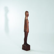 Brutalist_Wood_Female_Figure_Sculpture_by_Koos_van_Vlijmen,_Netherlands,_1970s