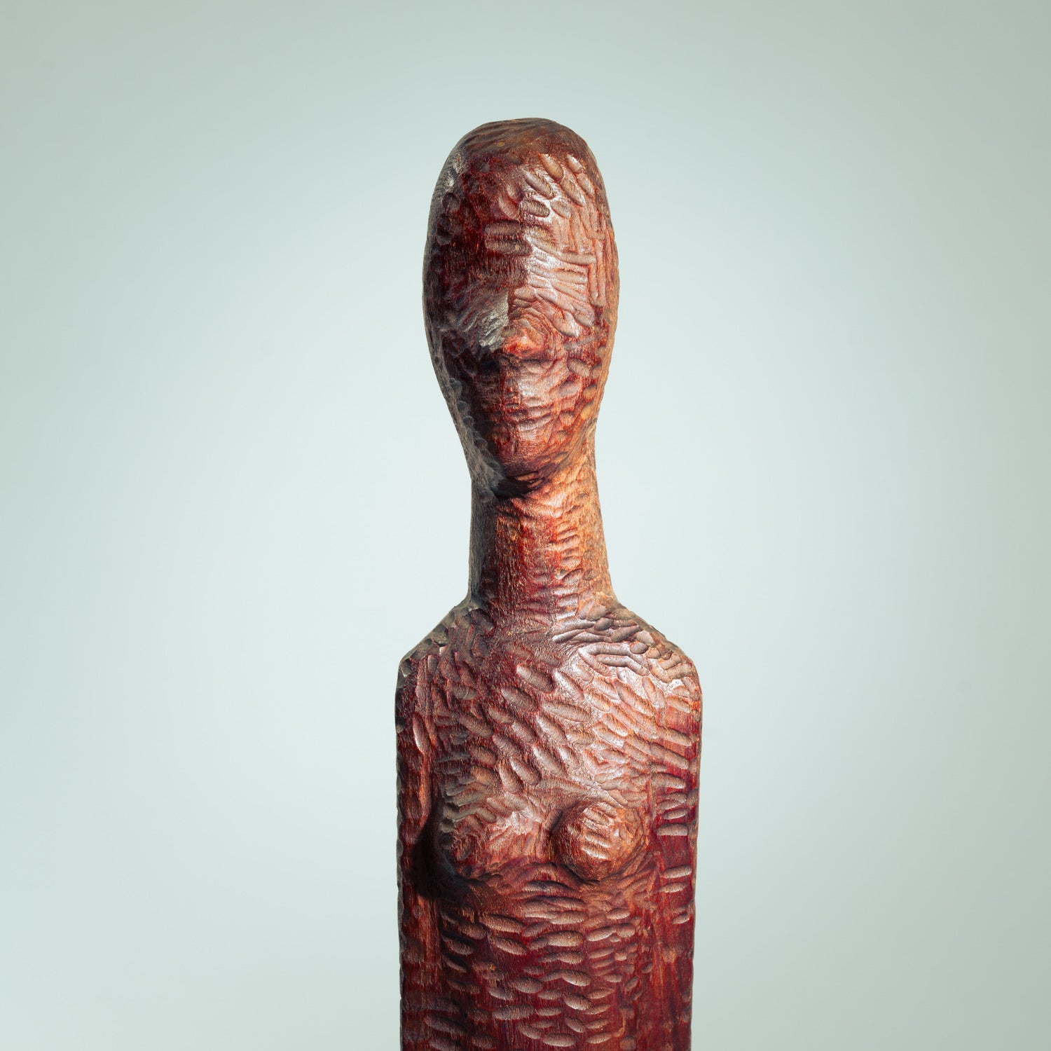 Brutalist_Wood_Female_Figure_Sculpture_by_Koos_van_Vlijmen,_Netherlands,_1970s