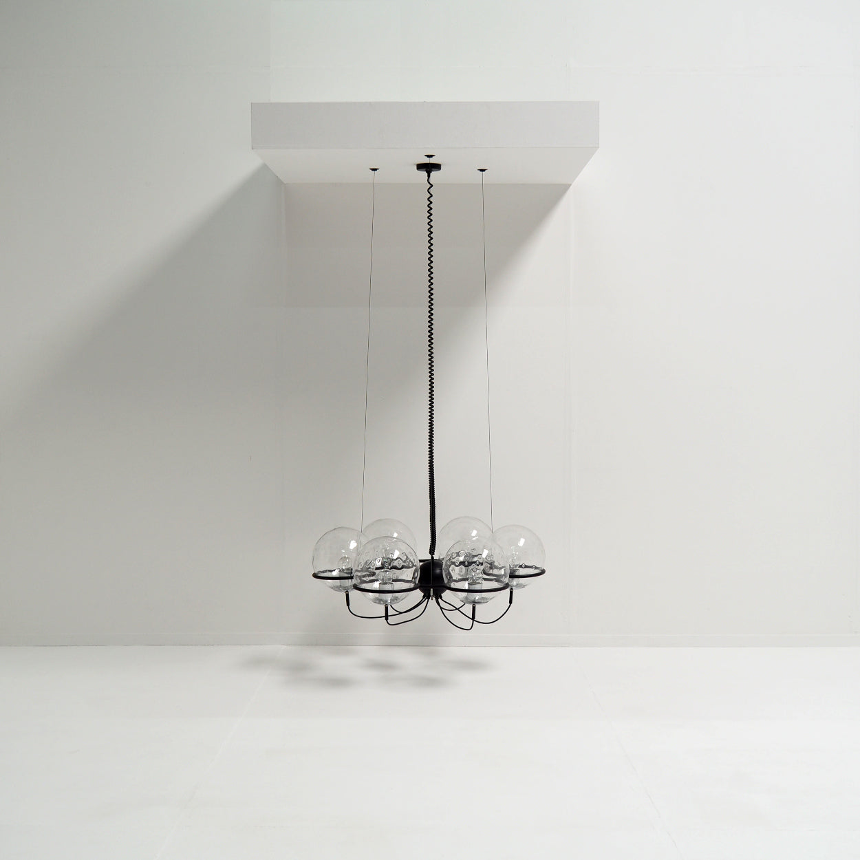 RAAK_“Saturnus”_Glass_Sphere_Chandelier,_Netherlands_1960s