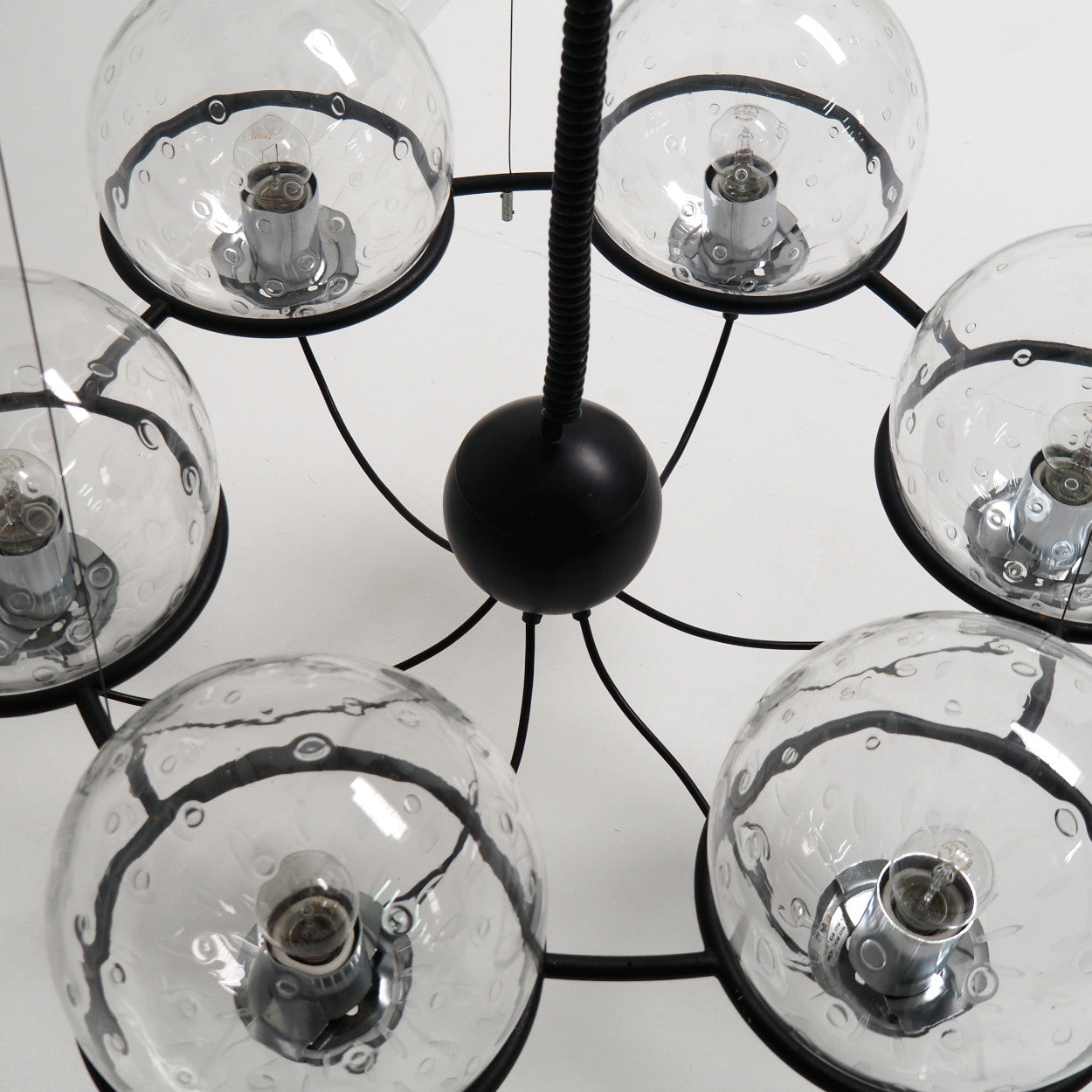 RAAK_“Saturnus”_Glass_Sphere_Chandelier,_Netherlands_1960s